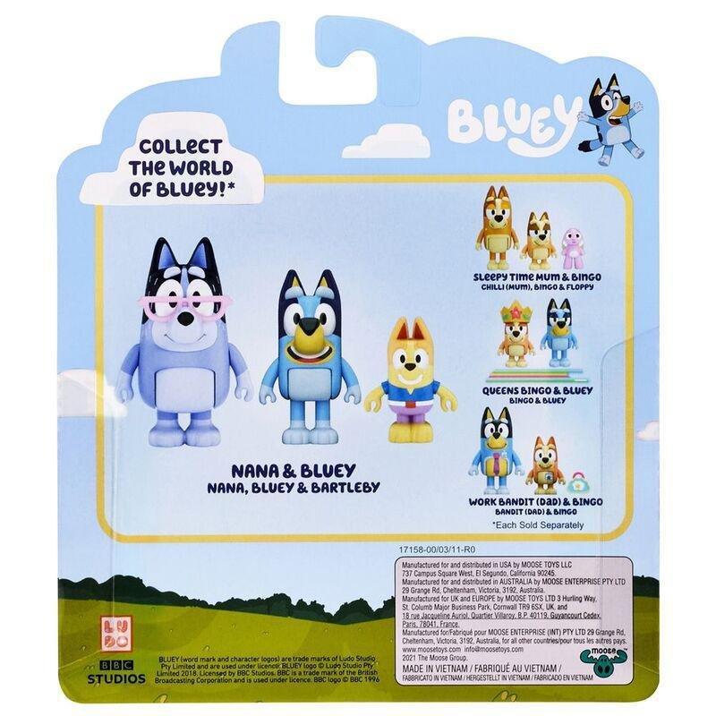 Bluey Nana And Bluey Includes Nana Bluey & Bartleby Figures (Pack of 3) 17158, , large image number 2