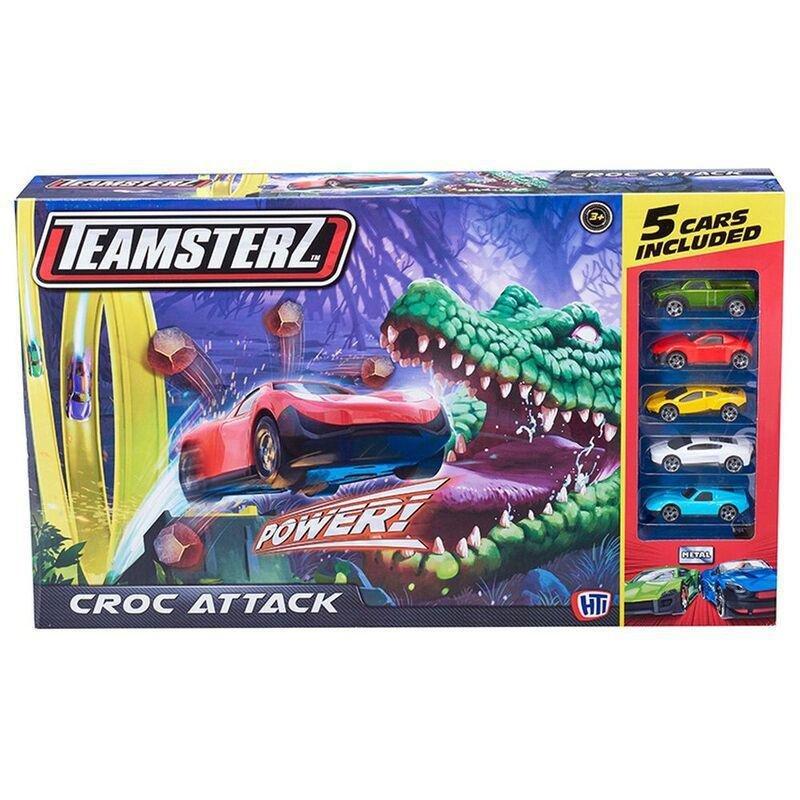 Teamsterz Turbo City Croc Attach Beast Machines Set (Includes 5 Cars) 1417333.V22, , large image number 0