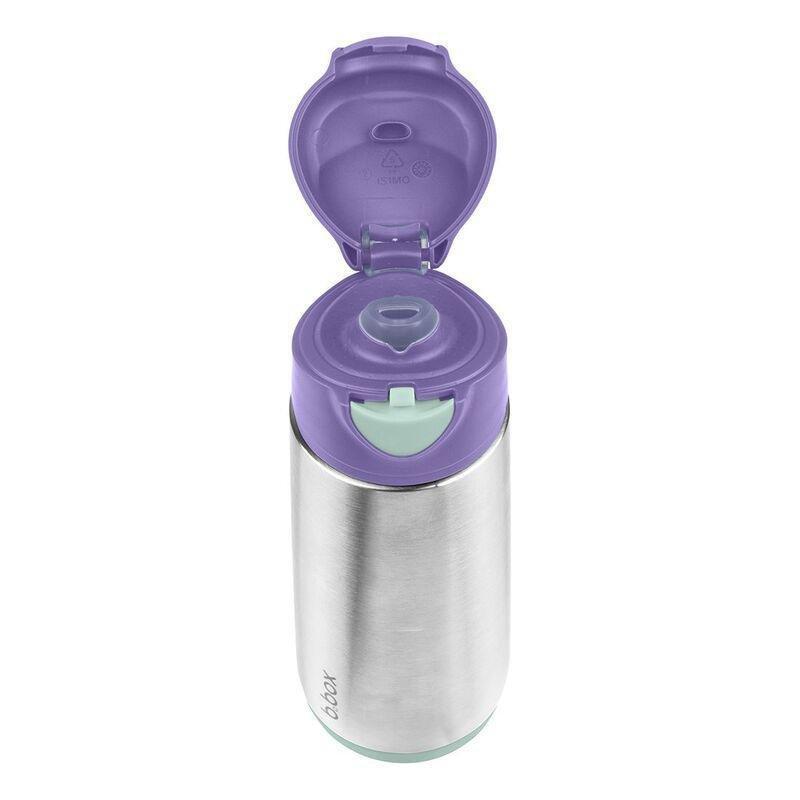 B.Box Insulated Sport Spout Kids Bottle  - Lilac Pop 500 ml, , large image number 2