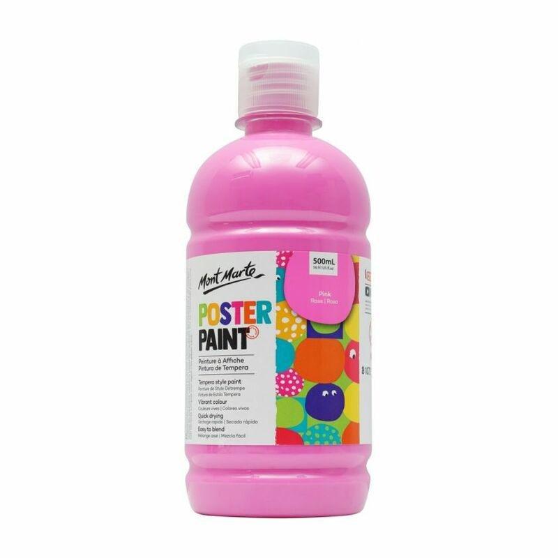 Mont Marte Poster Paint 500Ml Pink, , large image number 0
