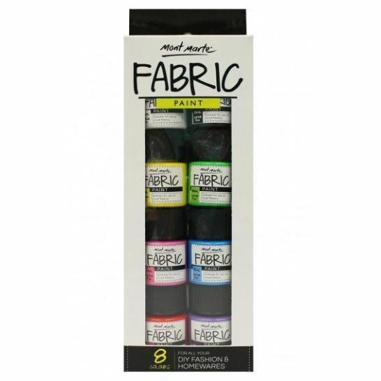 Mont Marte Fabric Paint Set 20 ml (Set of 8), , large image number 0