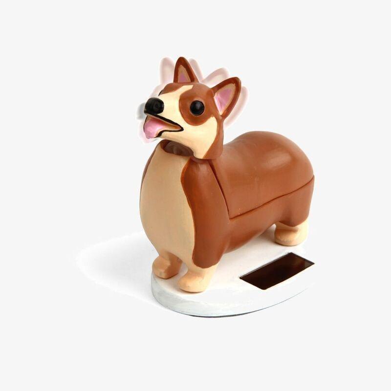 Kikkerland Elroy The Royal Solar Corgi Figure, , large image number 2