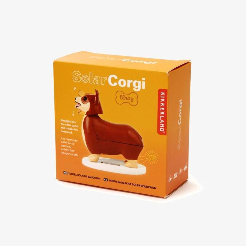 Kikkerland Elroy The Royal Solar Corgi Figure, , large image number 3