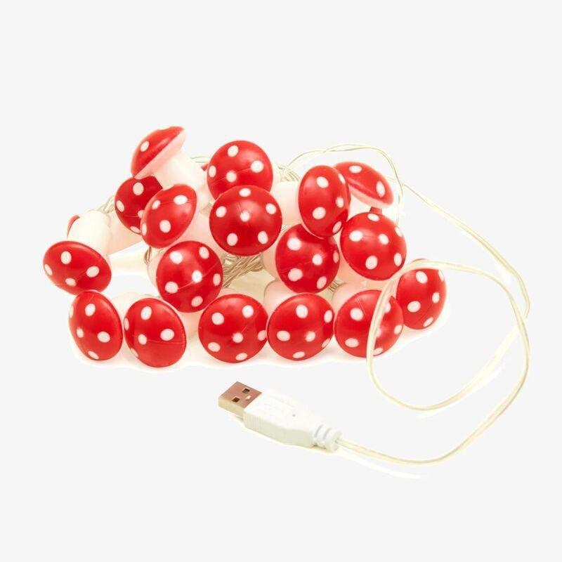 Kikkerland Mushroom 20 Led String Lights, , large image number 0