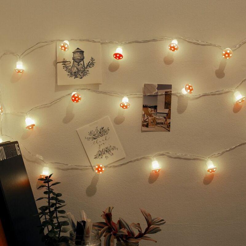 Kikkerland Mushroom 20 Led String Lights, , large image number 2