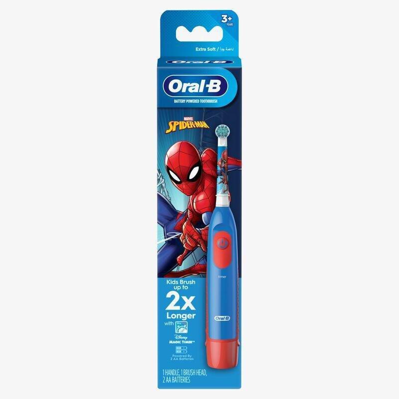 ORAL-B - Oral B Marvel Spider-Man Kids Battery Powered Electric Toothbrush (Extra Soft Bristles) (3+ Years)