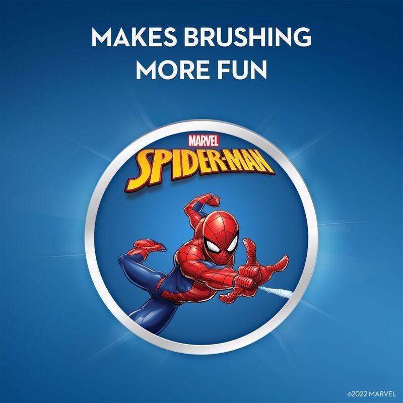Oral B Marvel Spider-Man Kids Battery Powered Electric Toothbrush (Extra Soft Bristles) (3+ Years), , large image number 1