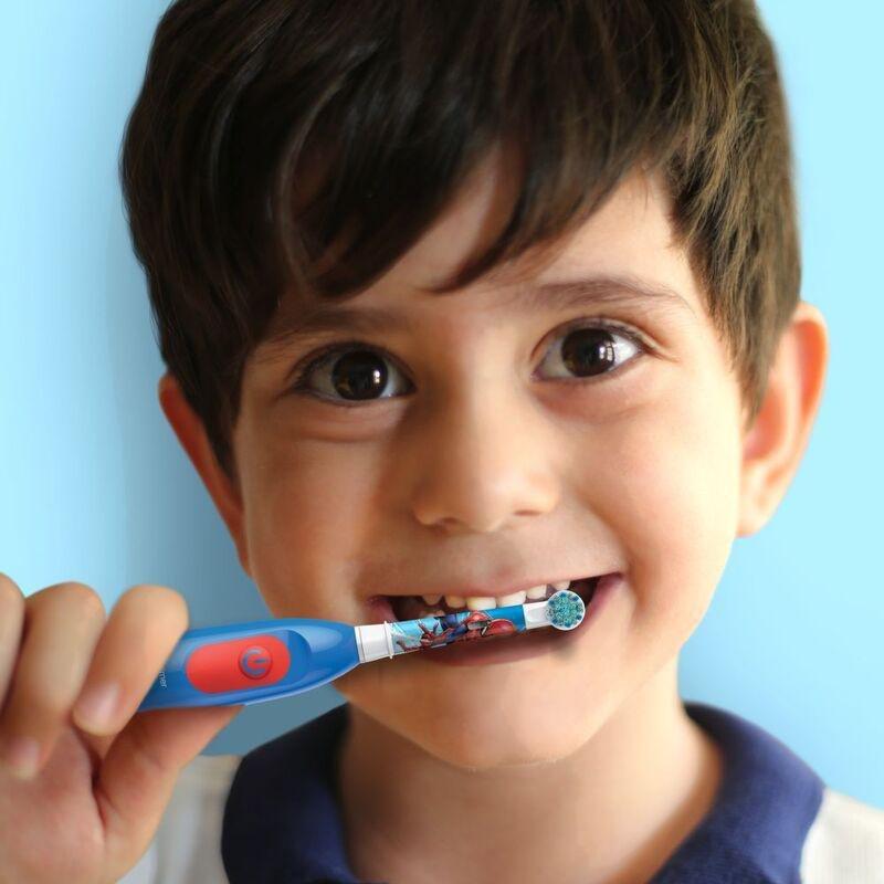 Oral B Marvel Spider-Man Kids Battery Powered Electric Toothbrush (Extra Soft Bristles) (3+ Years), , large image number 3