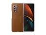 SAMSUNG - Samsung Leather Cover Brown for Galaxy Z Fold2