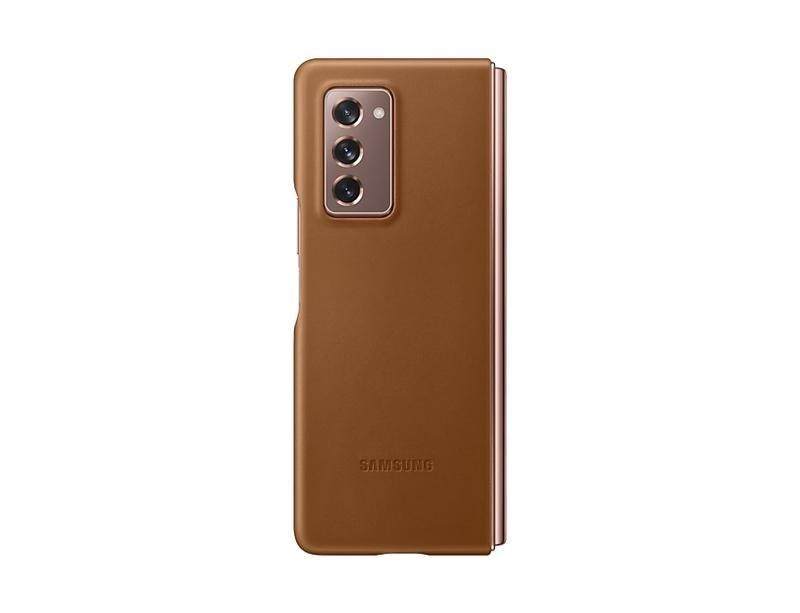 Samsung Leather Cover Brown for Galaxy Z Fold2, , large image number 2