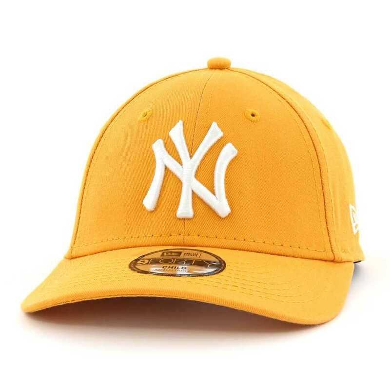 New Era League Essential NY Yankees Youth Boys Cap Orange, , large image number 0