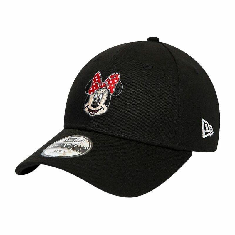 New Era Kids Disney Character Face Minnie Mouse Cap Youth Boys Cap Black, , large image number 0
