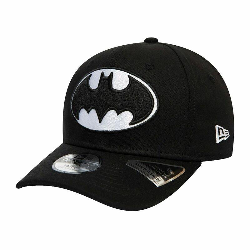 New Era Superhero Batman Cap Youth Boys Cap Black, , large image number 0