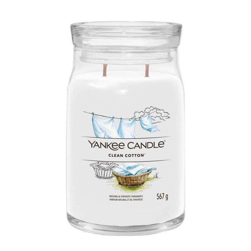 Yankee Candles Signature Jar Clean Cotton 567g - Large, , large image number 0