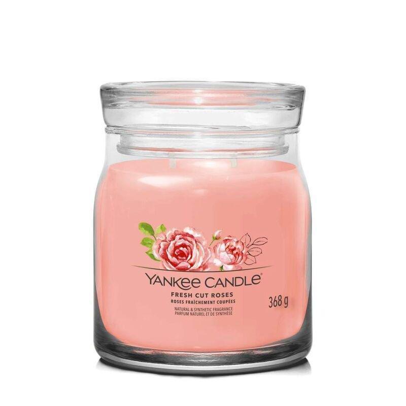 Yankee Candles Signature Jar Fresh Cut Roses 368g - Medium, , medium