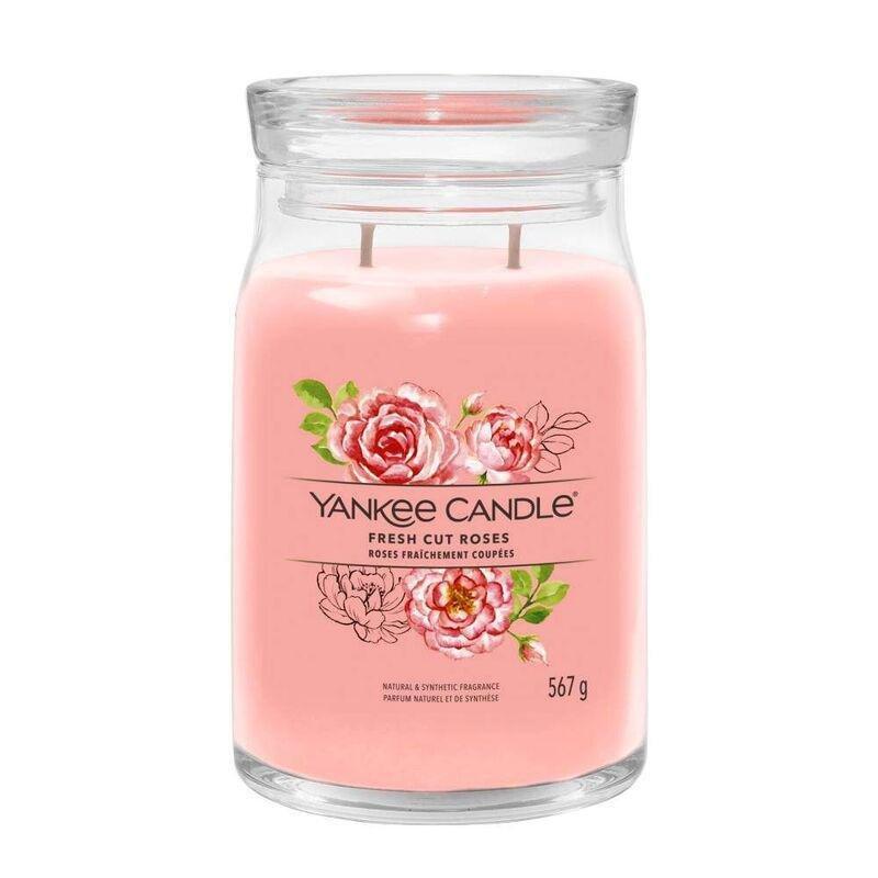 Yankee Candles Signature Jar Fresh Cut Roses 567g - Large, , medium