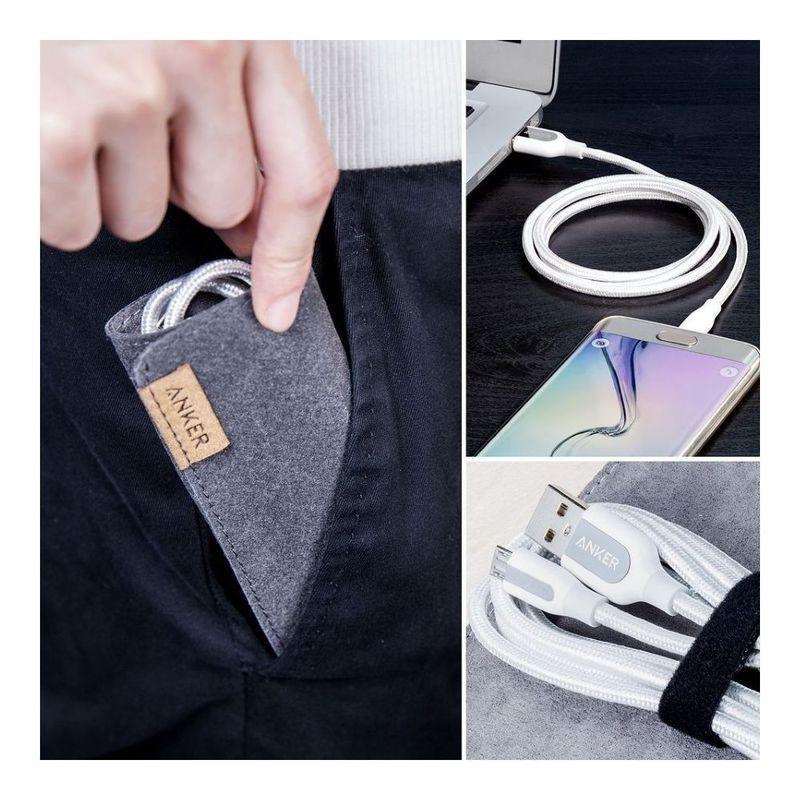 Anker Powerline+ White Micro USB Cable 3Ft, , large image number 3