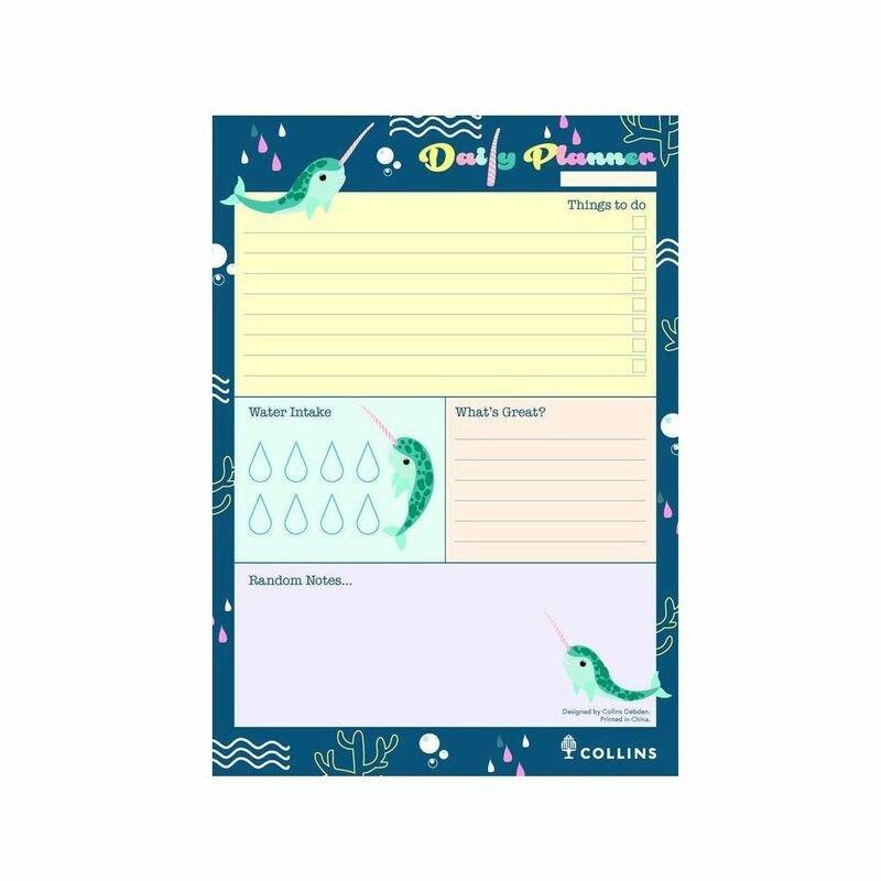 COLLINS DEBDEN - Collins Debden Natura A5 Daily Planner Pad Narwhal