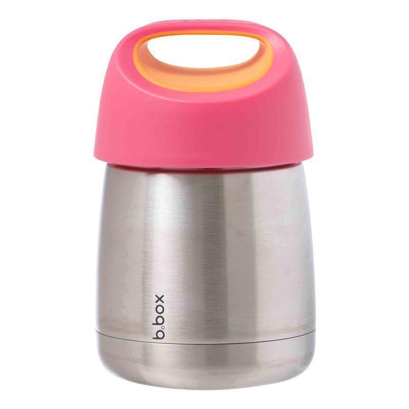 B.Box Insulated Kids Food Jar With Spork - Strawberry Shake 335 ml, , large image number 1
