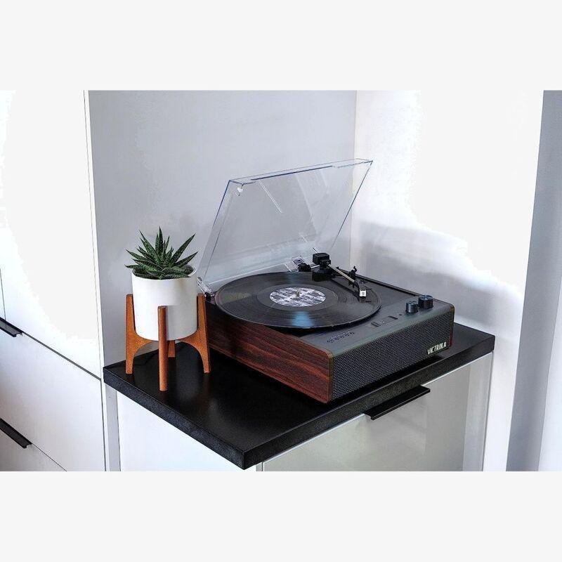 Victrola Eastwood Signature Bluetooth Belt-Drive Record Player With Built-In Speakers - Espresso, , large image number 2