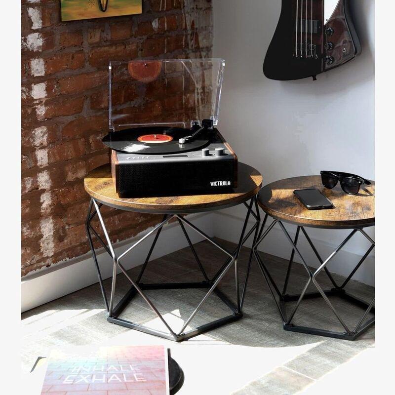 Victrola Eastwood Signature Bluetooth Belt-Drive Record Player With Built-In Speakers - Espresso, , large image number 3