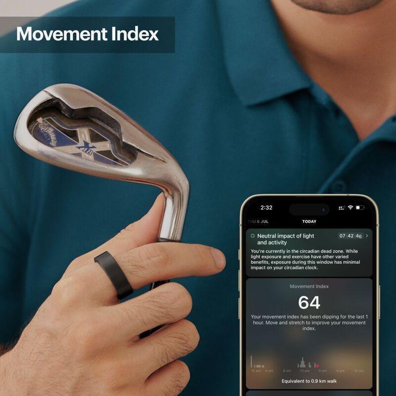 Ultrahuman Ring Air R1 Sleep Tracking Ring - Size 12, , large image number 5