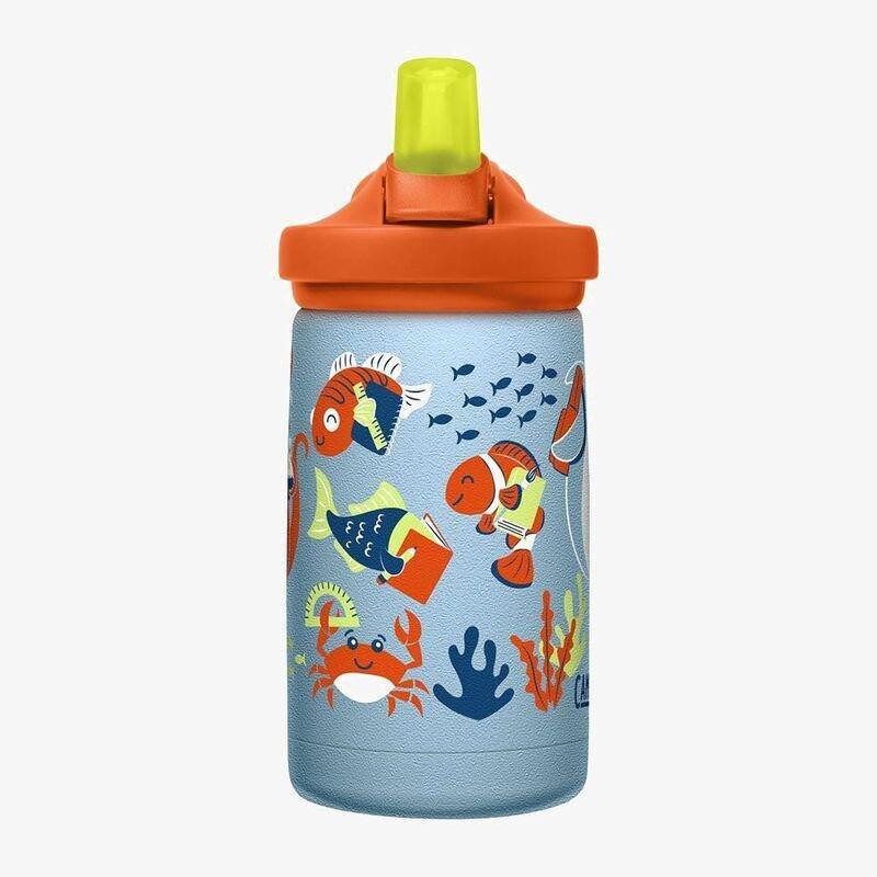 Camelbak Eddy+ Kids Stainless Steel Vacuum Insulated Water Bottle 355ml - School Of Fish (Back To School) (Limited Edition), , large image number 1