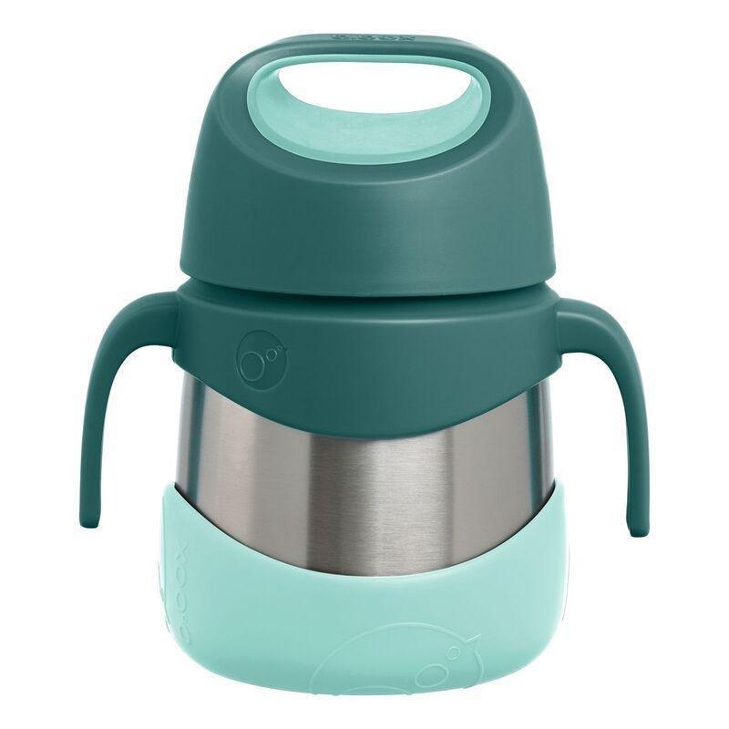 B.Box Insulated Kids Food Jar With Spork - Emerald Forest 335 ml, , large image number 1