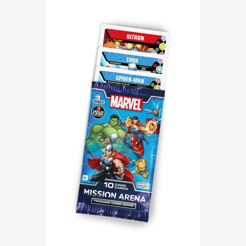 Cicaboom Marvel Mission Arena Foil Bag Single Pack (Pack Includes 10 Cards + 1 Qr Code Card), , large image number 1
