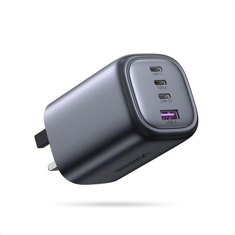 UGREEN Nexode 100W USB-C Wall Charger - 4 Ports - Black, , medium