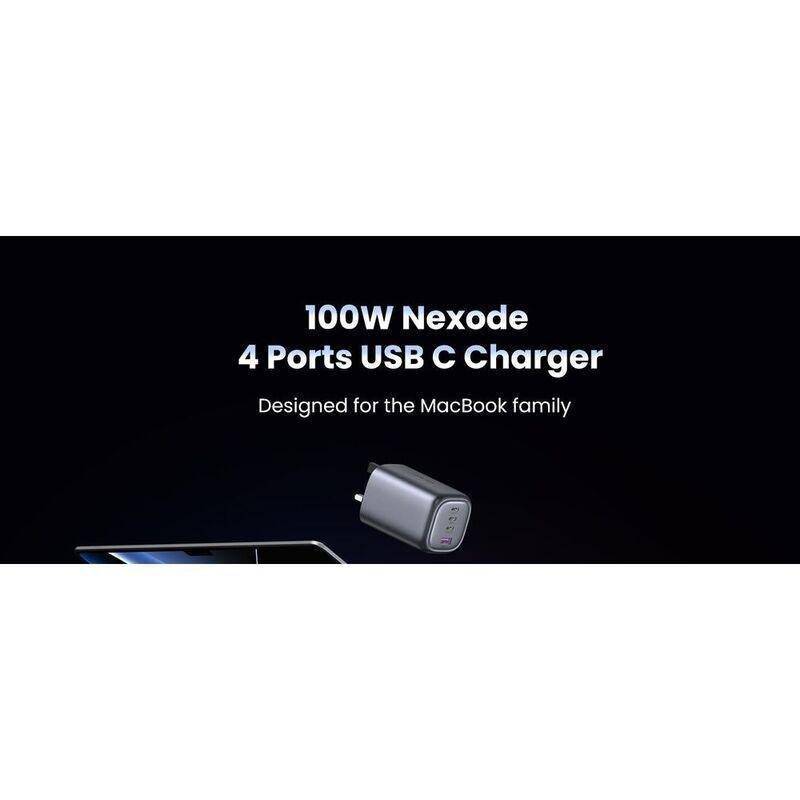 UGREEN Nexode 100W USB-C Wall Charger - 4 Ports - Black, , large image number 2