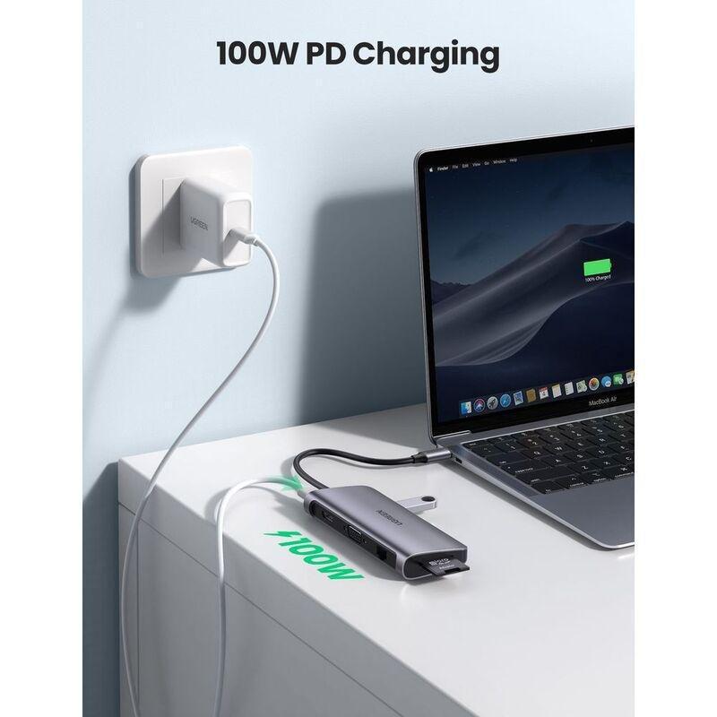 UGREEN USB-C Hub 9-in-1 USB-C Hub With 4K HDMI - Grey, , large image number 1