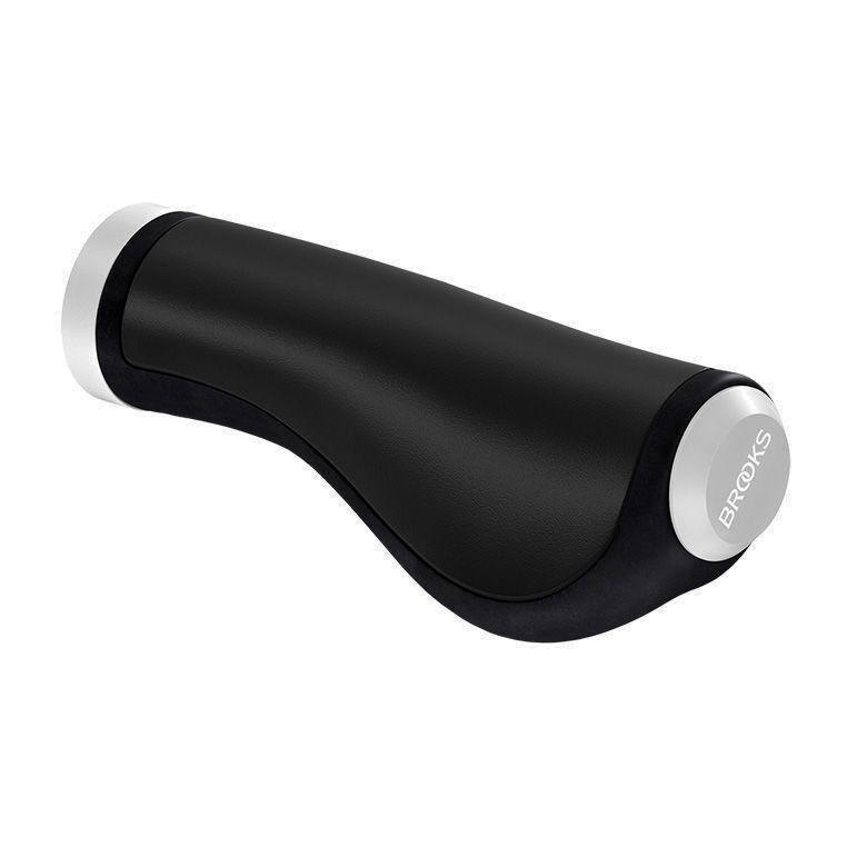 Brooks Ergonomic Leather Grips 130/130 Black, , large image number 0