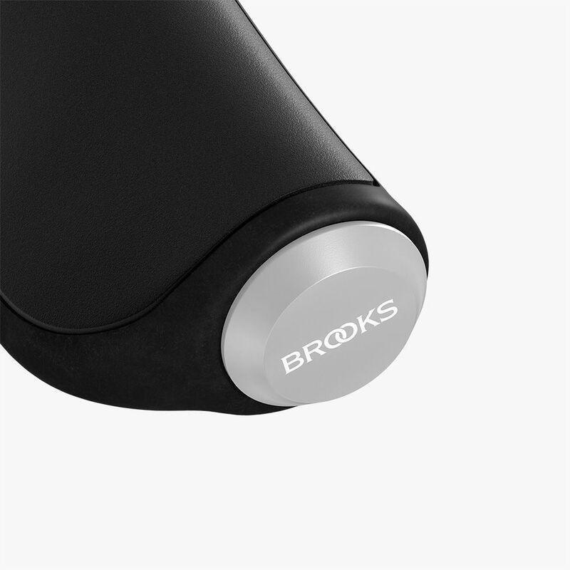 Brooks Ergonomic Leather Grips 130/130 Black, , large image number 2