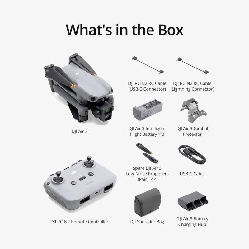 DJI Air 3 Fly More Combo With DJI RC-N2 Remote Controller, , large image number 1