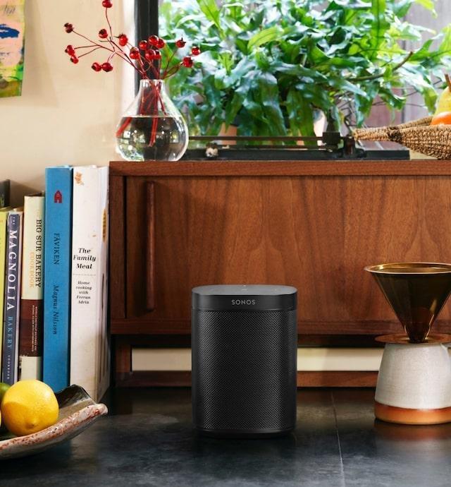 Sonos One Wireless Smart Speaker (2nd Gen) - Black, , large image number 0