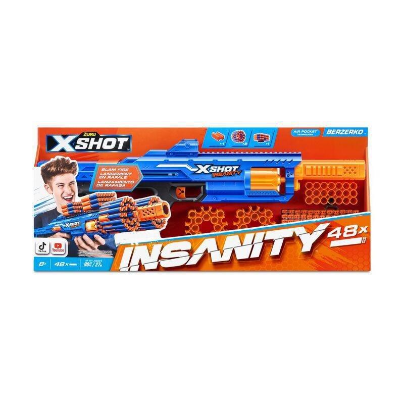 X-Shot Insanity Berzerko 6 Shot Blaster (Includes 48 Darts), , large image number 0