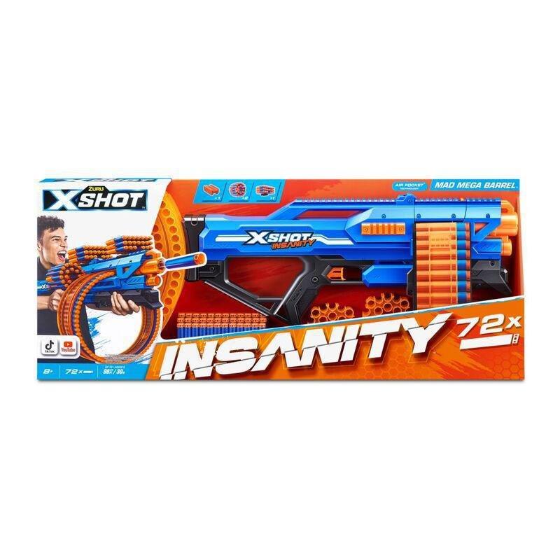 X-Shot Insanity Mad Mega Barrel Blaster (Includes 72 Darts), , large image number 0