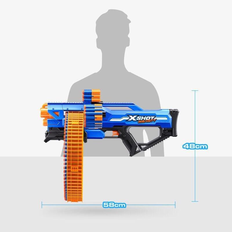 X-Shot Insanity Mad Mega Barrel Blaster (Includes 72 Darts), , large image number 6