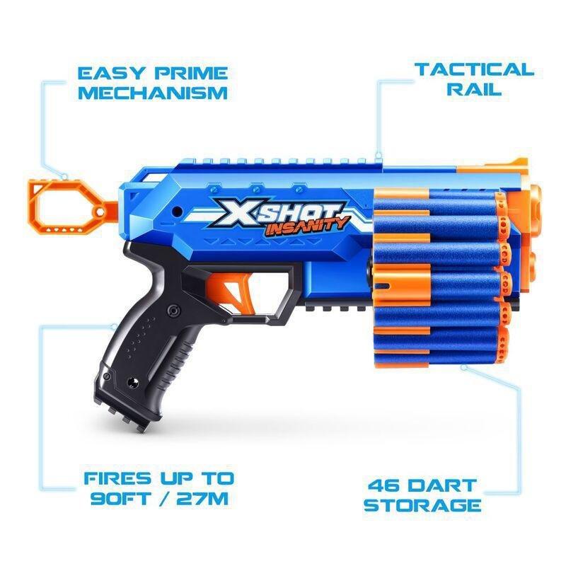 X-Shot Insanity Manic Blaster (Includes 24 Darts), , large image number 2
