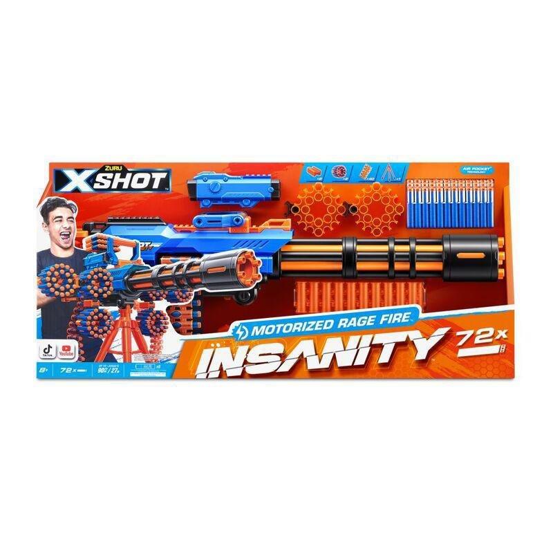 X-Shot Insanity Motorized Rage Fire Blaster (Includes 72 Darts), , medium