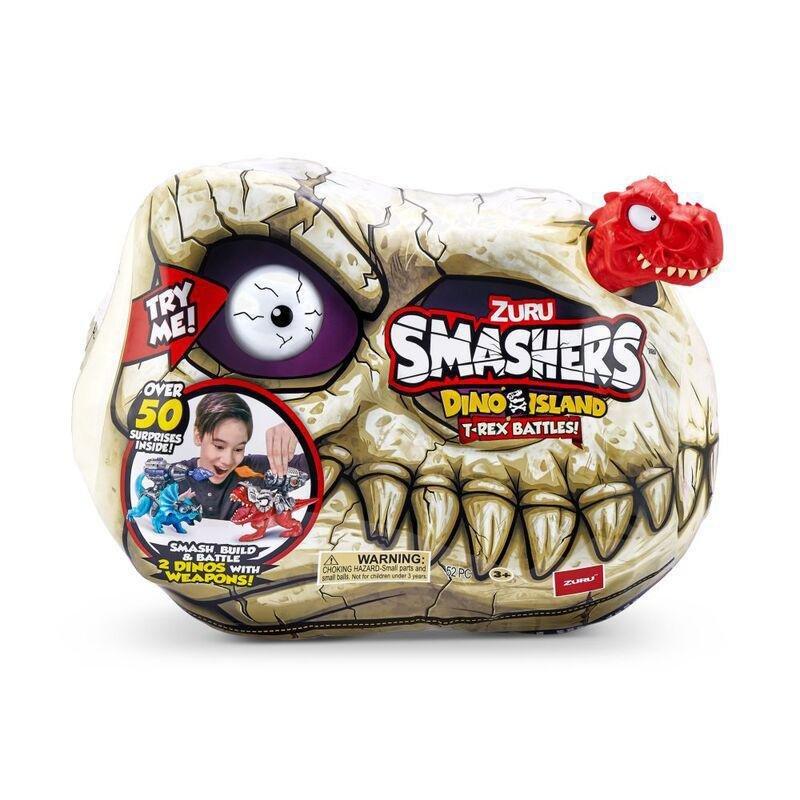 Smashers Dino Island S1 T-Rex Battles Mini Figurine (Assortment - Includes 1), , medium