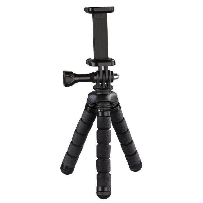 Hama Flex 14 cm Black Mini-Tripod for Smartphone and GoPro, , large image number 0