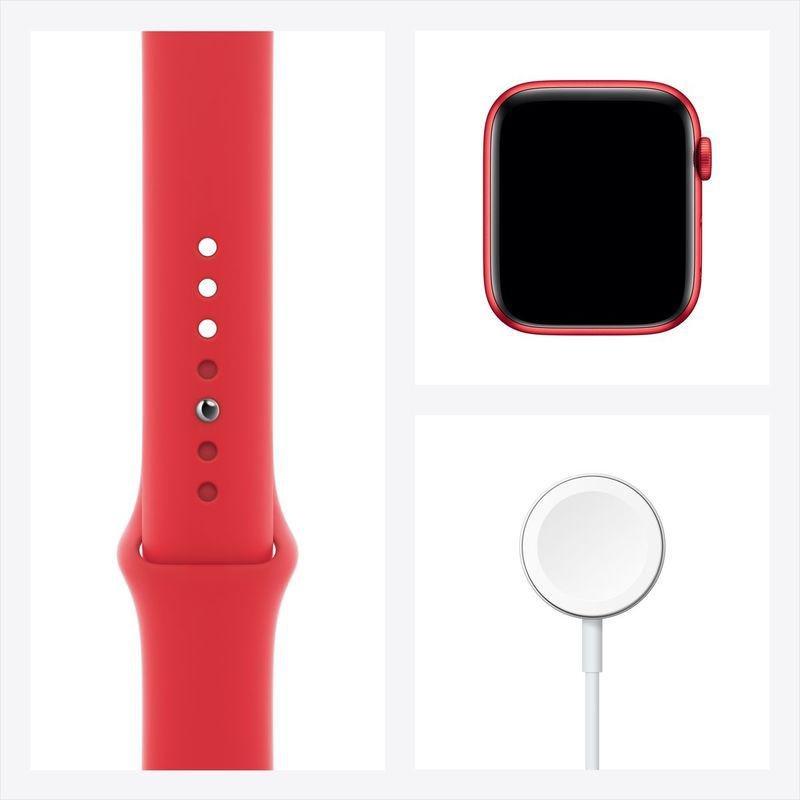 Apple Watch Series 6 GPS + Cellular 44mm Product(Red) Aluminium Case with Product(Red) Sport Band, , large image number 4