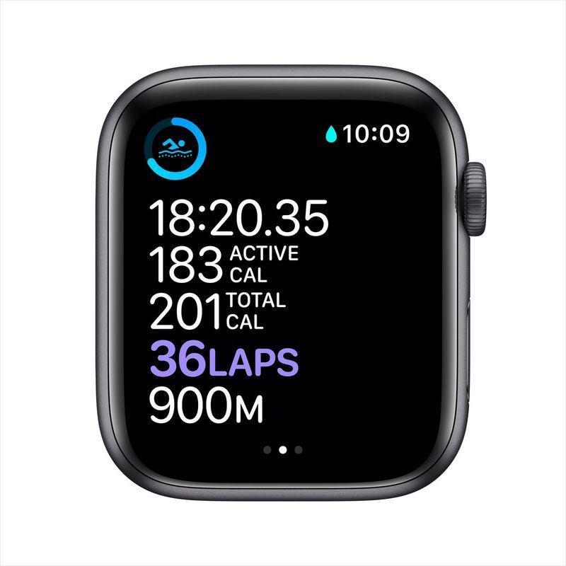 Apple Watch Series 6 GPS 40mm Space Grey Aluminium Case with Black Sport Band, , large image number 5