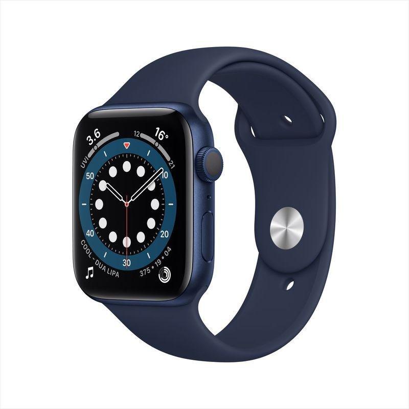 Apple Watch Series 6 GPS 40mm Blue Aluminium Case with Deep Navy Sport Band, , large image number 0