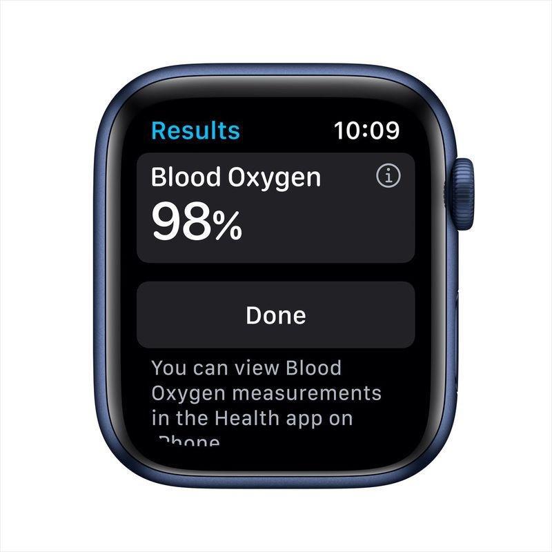 Apple Watch Series 6 GPS 40mm Blue Aluminium Case with Deep Navy Sport Band, , large image number 3