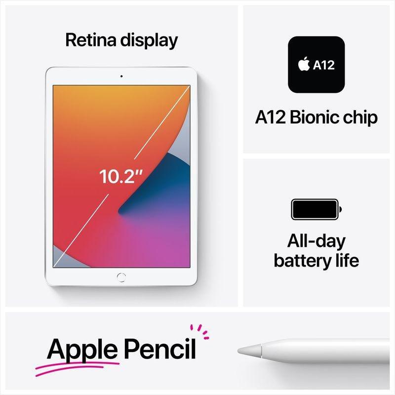 Apple iPad 10.2-Inch Wi-Fi + Cellular 32GB Space Grey (8th Gen) Tablet, , large image number 4
