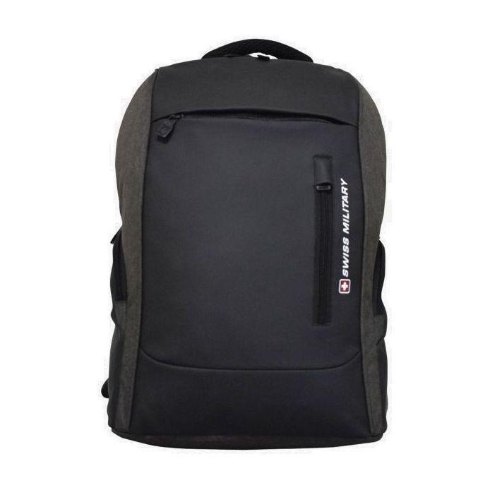 Swiss Military Jackpot Backpack 29L - Black/Brown, , medium
