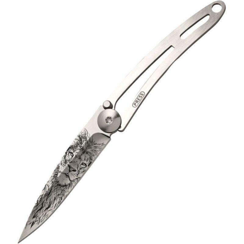 Deejo 15G Pocket Knife - Lion (Black), , large image number 0